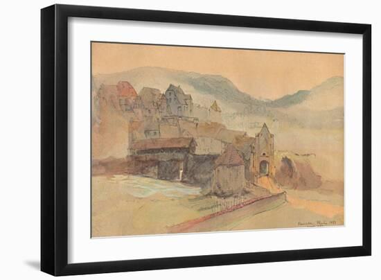 'Rheinfelden Bridge', 1858-John Ruskin-Framed Giclee Print