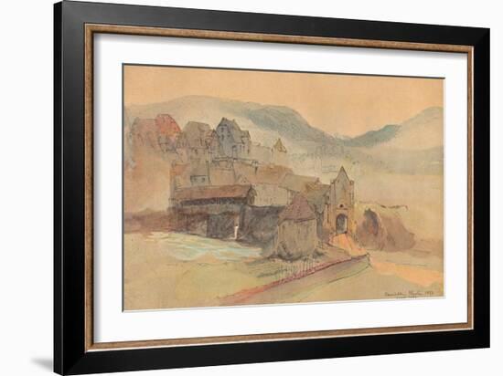 'Rheinfelden Bridge', 1858-John Ruskin-Framed Giclee Print