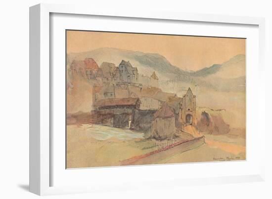 'Rheinfelden Bridge', 1858-John Ruskin-Framed Giclee Print