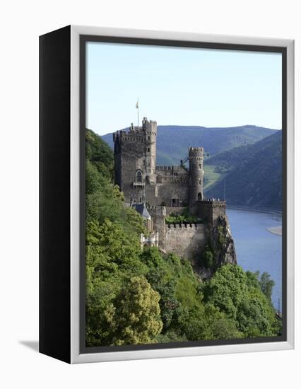 Rheinstein Castle Near Trechtingshausen, Rhine Valley, Rhineland-Palatinate, Germany, Europe-Hans Peter Merten-Framed Premier Image Canvas