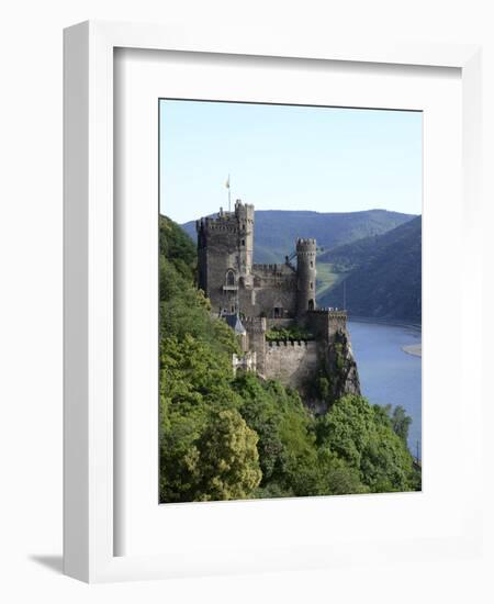 Rheinstein Castle Near Trechtingshausen, Rhine Valley, Rhineland-Palatinate, Germany, Europe-Hans Peter Merten-Framed Photographic Print