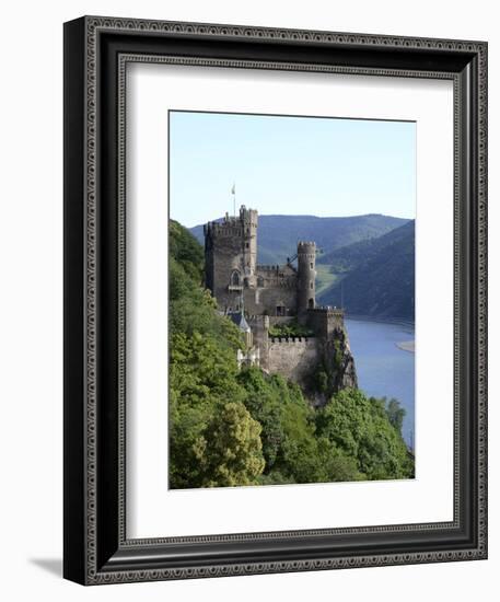 Rheinstein Castle Near Trechtingshausen, Rhine Valley, Rhineland-Palatinate, Germany, Europe-Hans Peter Merten-Framed Photographic Print
