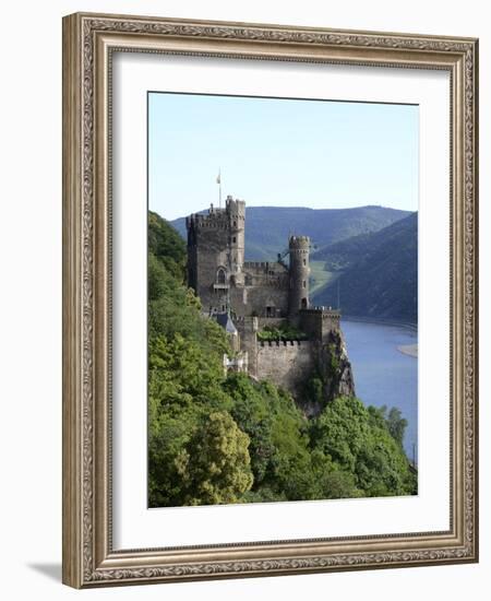 Rheinstein Castle Near Trechtingshausen, Rhine Valley, Rhineland-Palatinate, Germany, Europe-Hans Peter Merten-Framed Photographic Print