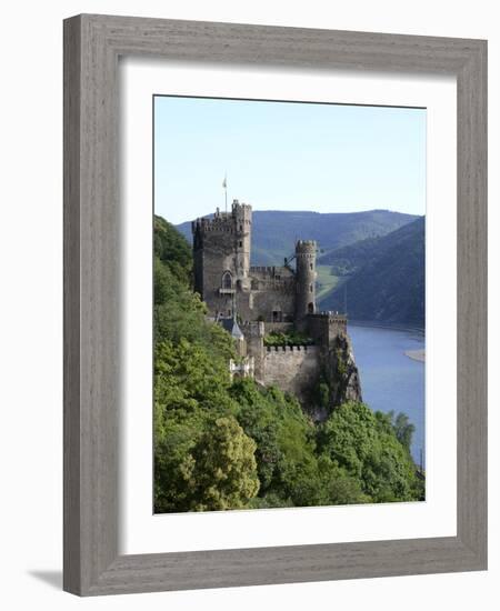 Rheinstein Castle Near Trechtingshausen, Rhine Valley, Rhineland-Palatinate, Germany, Europe-Hans Peter Merten-Framed Photographic Print