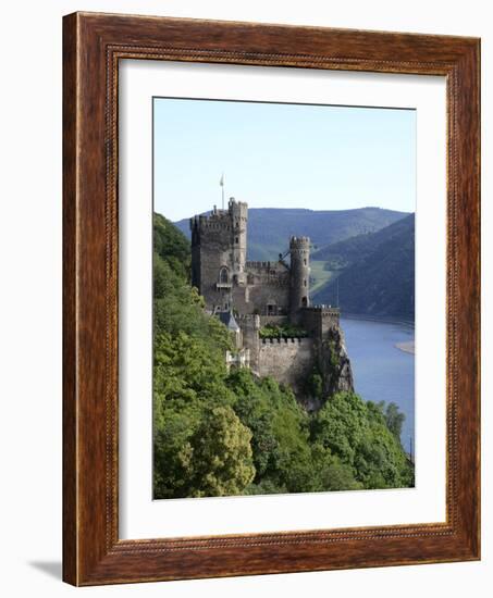 Rheinstein Castle Near Trechtingshausen, Rhine Valley, Rhineland-Palatinate, Germany, Europe-Hans Peter Merten-Framed Photographic Print