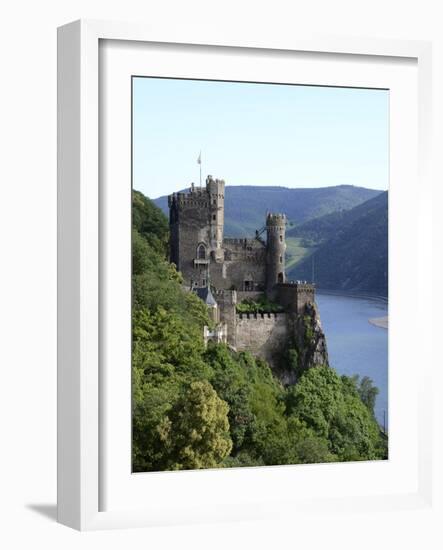 Rheinstein Castle Near Trechtingshausen, Rhine Valley, Rhineland-Palatinate, Germany, Europe-Hans Peter Merten-Framed Photographic Print