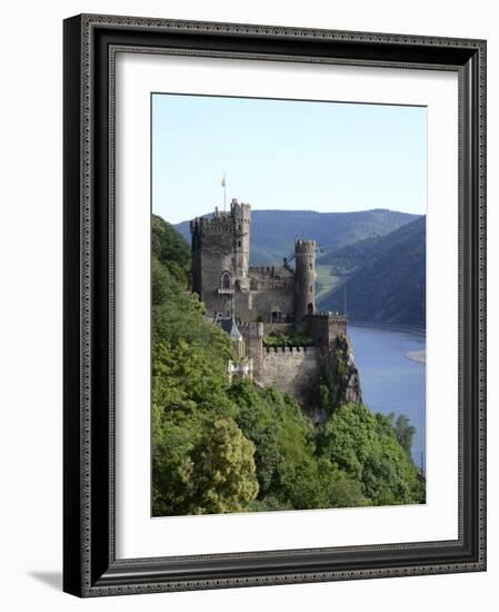 Rheinstein Castle Near Trechtingshausen, Rhine Valley, Rhineland-Palatinate, Germany, Europe-Hans Peter Merten-Framed Photographic Print