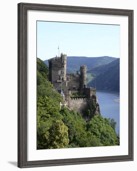 Rheinstein Castle Near Trechtingshausen, Rhine Valley, Rhineland-Palatinate, Germany, Europe-Hans Peter Merten-Framed Photographic Print