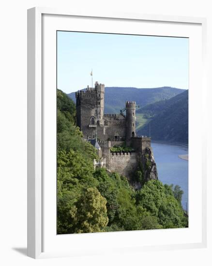 Rheinstein Castle Near Trechtingshausen, Rhine Valley, Rhineland-Palatinate, Germany, Europe-Hans Peter Merten-Framed Photographic Print