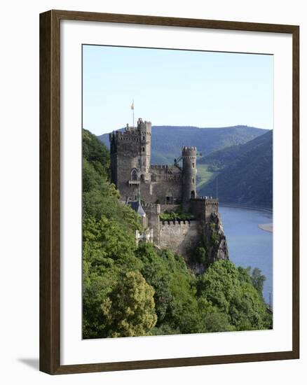 Rheinstein Castle Near Trechtingshausen, Rhine Valley, Rhineland-Palatinate, Germany, Europe-Hans Peter Merten-Framed Photographic Print