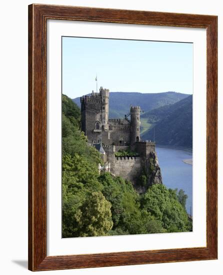 Rheinstein Castle Near Trechtingshausen, Rhine Valley, Rhineland-Palatinate, Germany, Europe-Hans Peter Merten-Framed Photographic Print