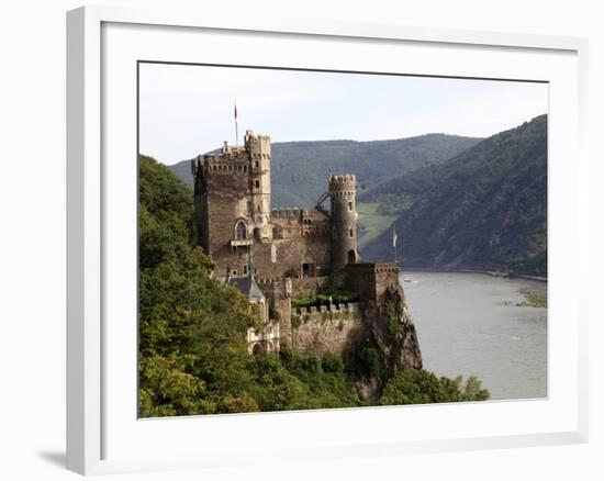 Rheinstein Castle Near Trechtingshausen, Rhine Valley, Rhineland-Palatinate, Germany, Europe-Hans Peter Merten-Framed Photographic Print