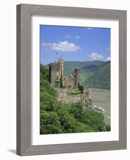Rheinstein Castle Overlooking the River Rhine, Rhineland, Germany, Europe-Roy Rainford-Framed Photographic Print