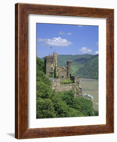 Rheinstein Castle Overlooking the River Rhine, Rhineland, Germany, Europe-Roy Rainford-Framed Photographic Print