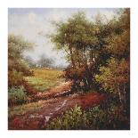 Streamside Trail-Rhes-Stretched Canvas