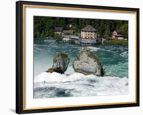 Rhine Falls, Schaffhausen, Switzerland, Europe-Hans Peter Merten-Framed Photographic Print