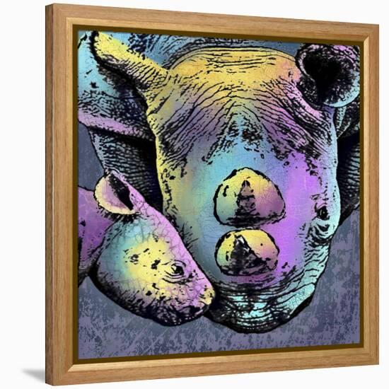 Rhino 2-Marlene Watson-Framed Premier Image Canvas