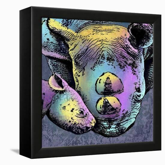 Rhino 2-Marlene Watson-Framed Premier Image Canvas