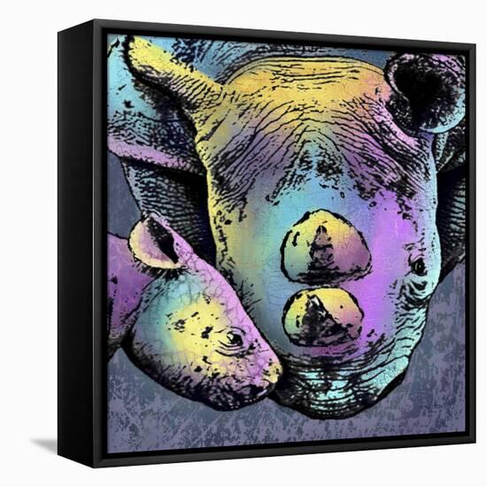 Rhino 2-Marlene Watson-Framed Premier Image Canvas