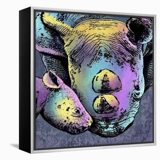 Rhino 2-Marlene Watson-Framed Premier Image Canvas