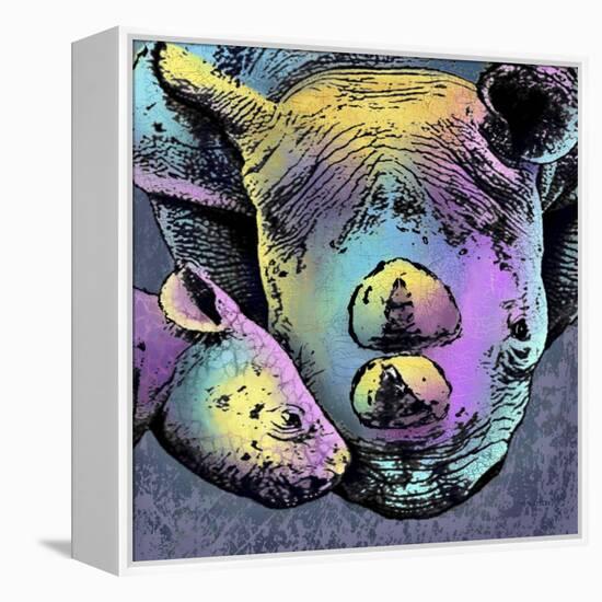 Rhino 2-Marlene Watson-Framed Premier Image Canvas