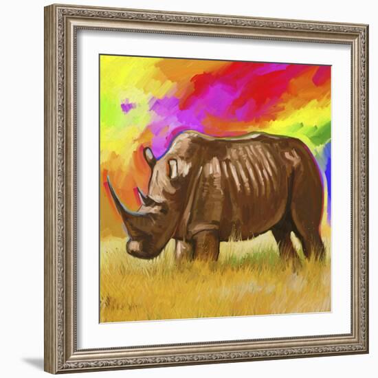 Rhino 2-Howie Green-Framed Giclee Print