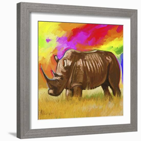 Rhino 2-Howie Green-Framed Giclee Print