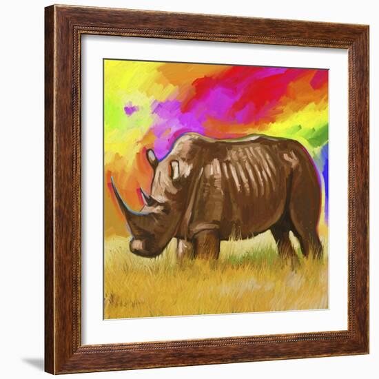 Rhino 2-Howie Green-Framed Giclee Print