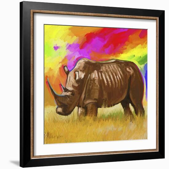 Rhino 2-Howie Green-Framed Giclee Print