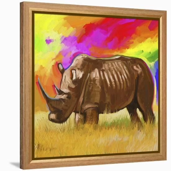 Rhino 2-Howie Green-Framed Premier Image Canvas