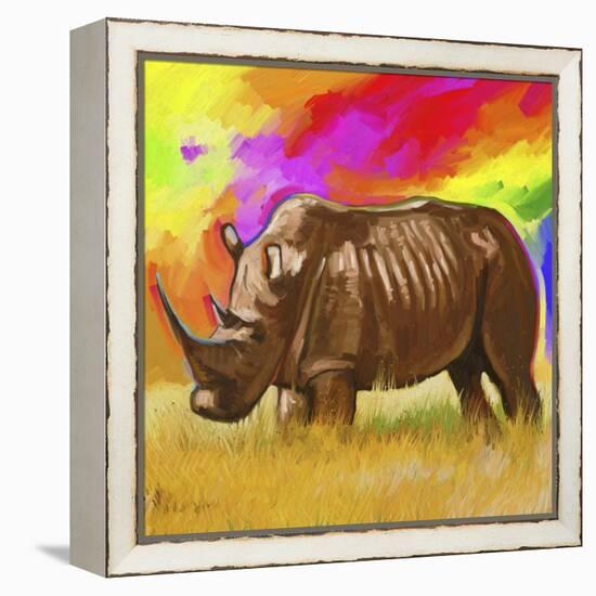 Rhino 2-Howie Green-Framed Premier Image Canvas