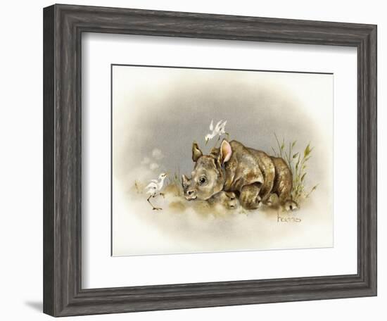 Rhino Baby-Peggy Harris-Framed Giclee Print