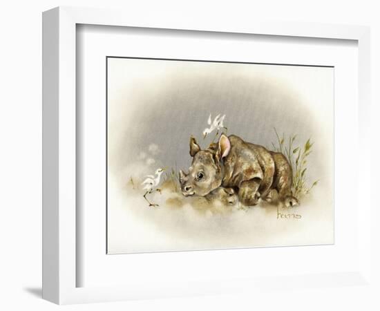 Rhino Baby-Peggy Harris-Framed Giclee Print