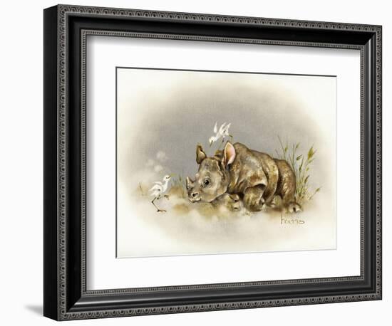 Rhino Baby-Peggy Harris-Framed Giclee Print