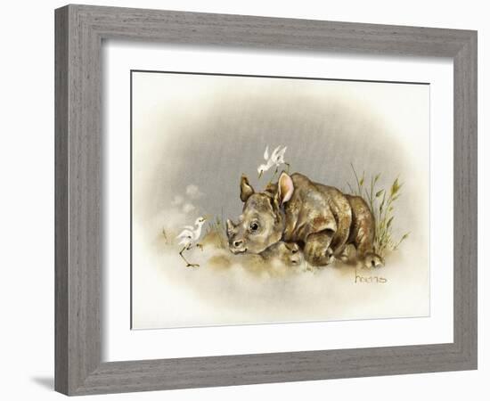 Rhino Baby-Peggy Harris-Framed Giclee Print