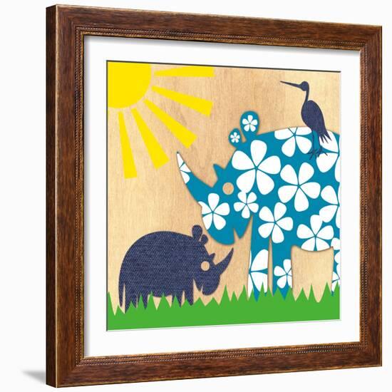 Rhino Family-Z Studio-Framed Premium Giclee Print