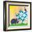 Rhino Family-Z Studio-Framed Art Print