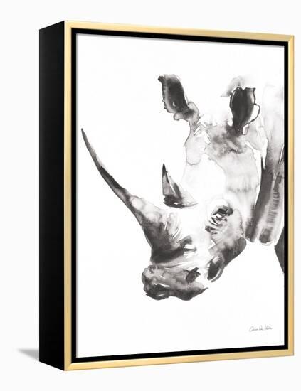 Rhino Gray Crop-Aimee Del Valle-Framed Stretched Canvas