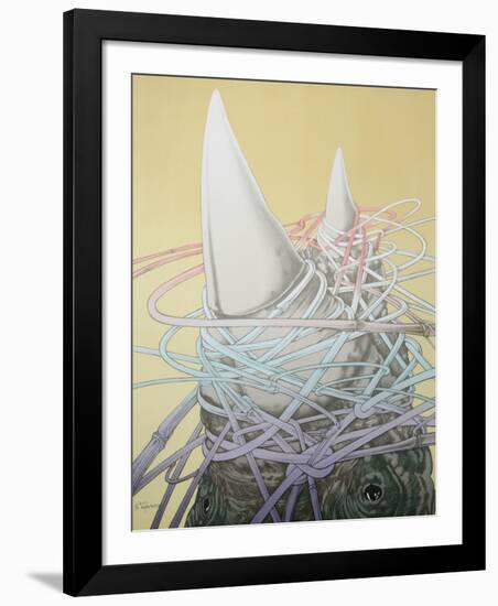 Rhino Horns-Alain Le Foll-Framed Collectable Print