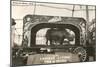 Rhino in Circus Wagon, 1915-null-Mounted Art Print