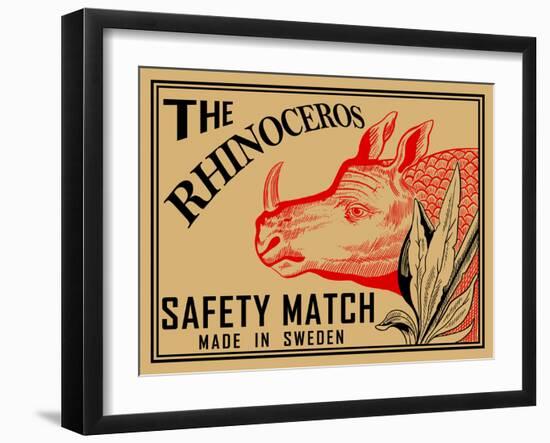 Rhino Matches-Mark Rogan-Framed Art Print