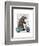 Rhino on Moped-Fab Funky-Framed Art Print