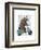 Rhino on Moped-Fab Funky-Framed Art Print