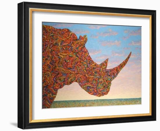 Rhino-Shape-James W. Johnson-Framed Giclee Print