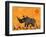 Rhino with Summer Sky-Casey Craig-Framed Art Print