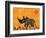 Rhino with Summer Sky-Casey Craig-Framed Art Print