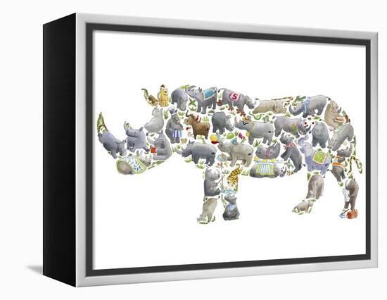 Rhino-Louise Tate-Framed Premier Image Canvas