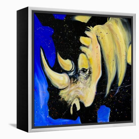 Rhino-null-Framed Stretched Canvas