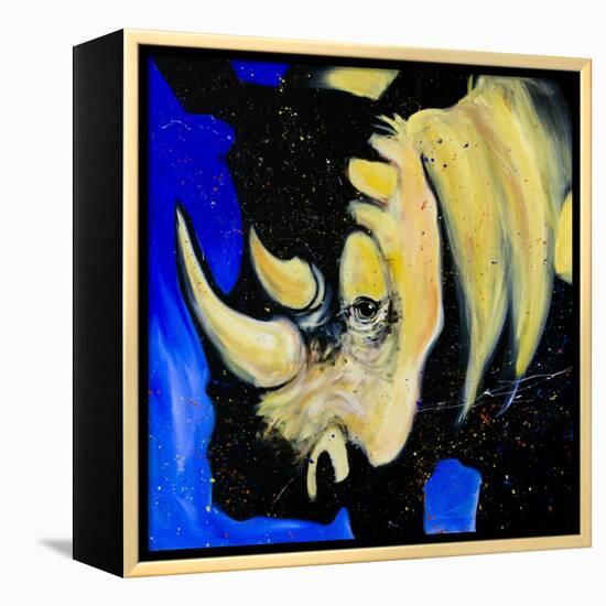 Rhino-null-Framed Stretched Canvas