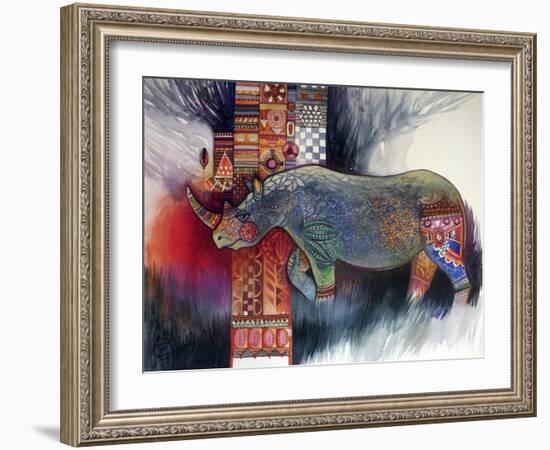 Rhino-Oxana Zaika-Framed Giclee Print